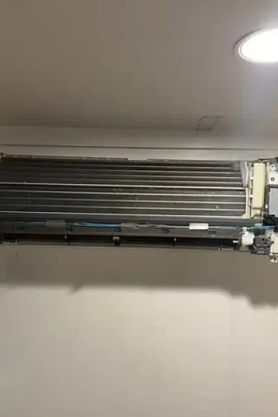 Exposed mini-split indoor air conditioner
